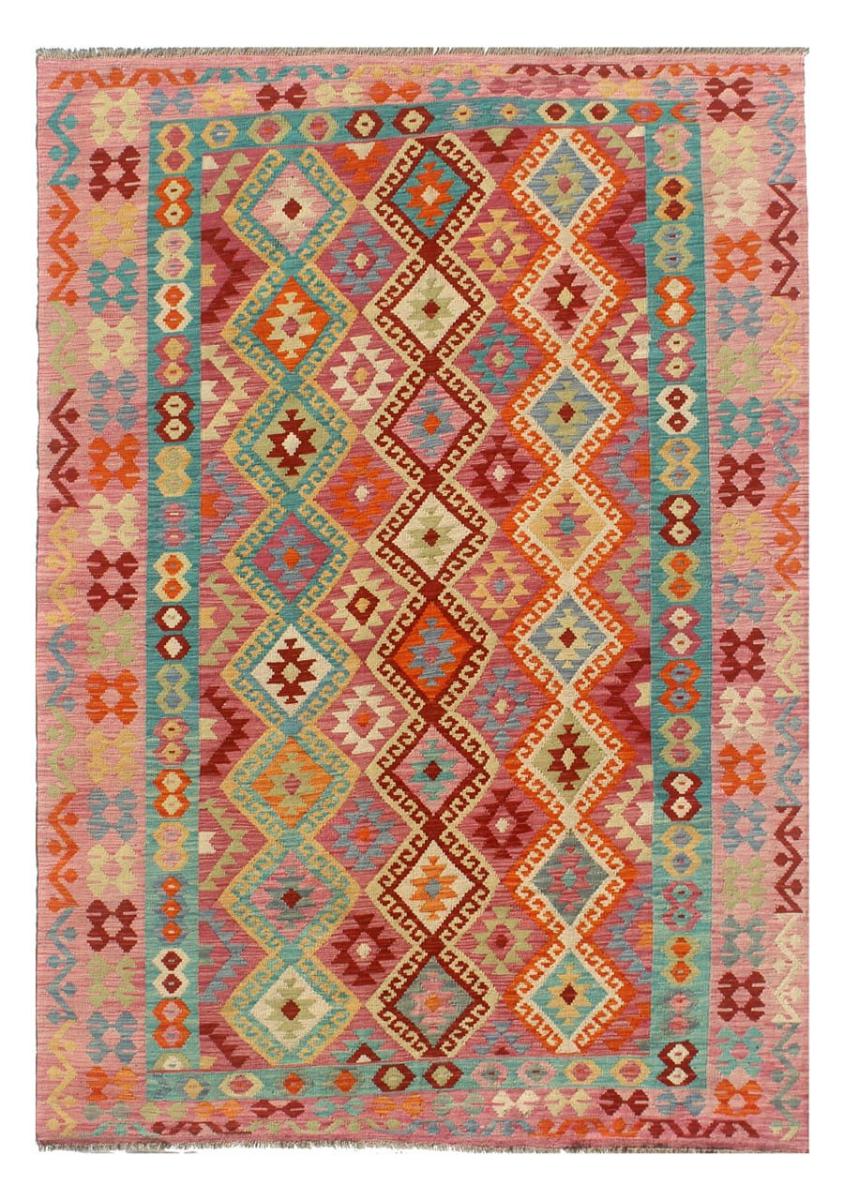 Afghan rug Kilim Afghan 9'9"x6'5" 9'9"x6'5", Persian Rug Woven by hand