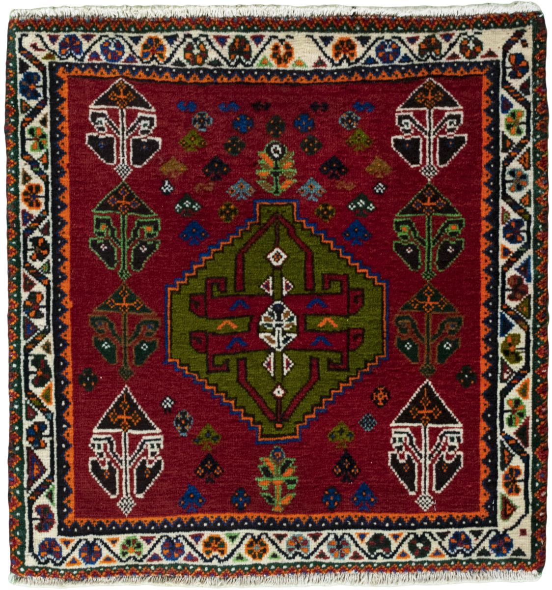 Tappeto persiano Shiraz 62x58 62x58, Tappeto persiano Annodato a mano