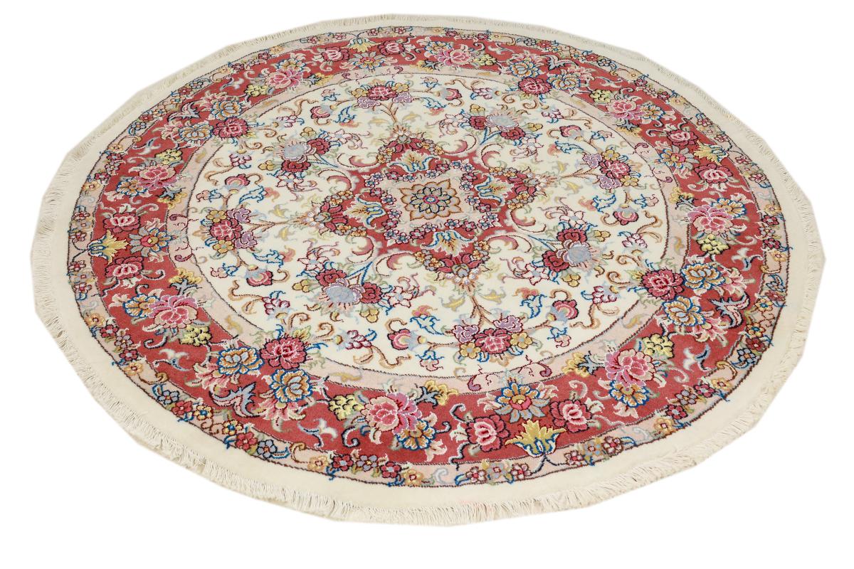 Persisk tæppe Tabriz 40Raj 150x150 150x150, Persisk tæppe Knyttet i hånden