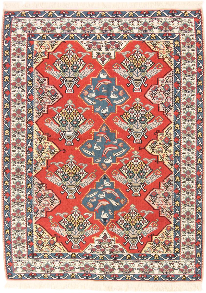 Tapete persa Kilim Fars 176x129 176x129, Tapete persa Tecido à mão