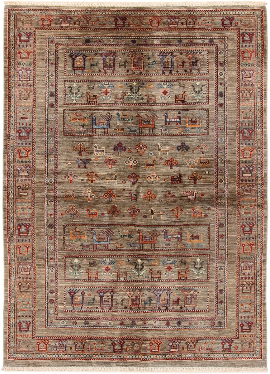 Pakistanischer Teppich Arijana Shaal 6'11"x5'2" 6'11"x5'2", Perserteppich Handgeknüpft