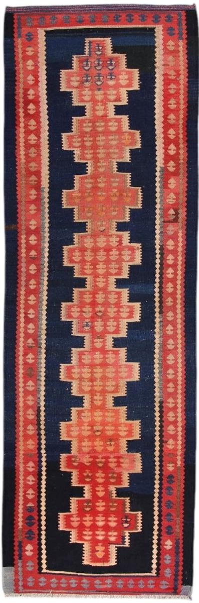 Perserteppich Kelim Fars Antik 9'5"x3'2" 9'5"x3'2", Perserteppich Handgewebt