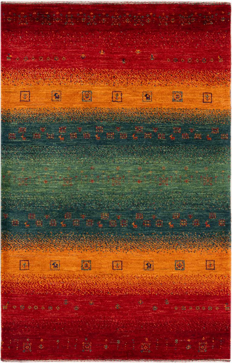 Persian rug Perser Gabbeh Loribaft Essence 4'2"x2'7" 4'2"x2'7", Persian rug Hand-knotted
