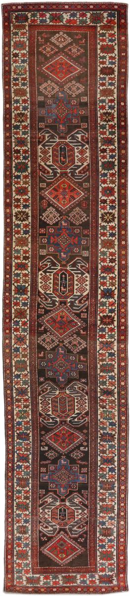 ロシアのカーペット カザック アンティーク 548x93 548x93,  ペルシャ絨毯 手織り