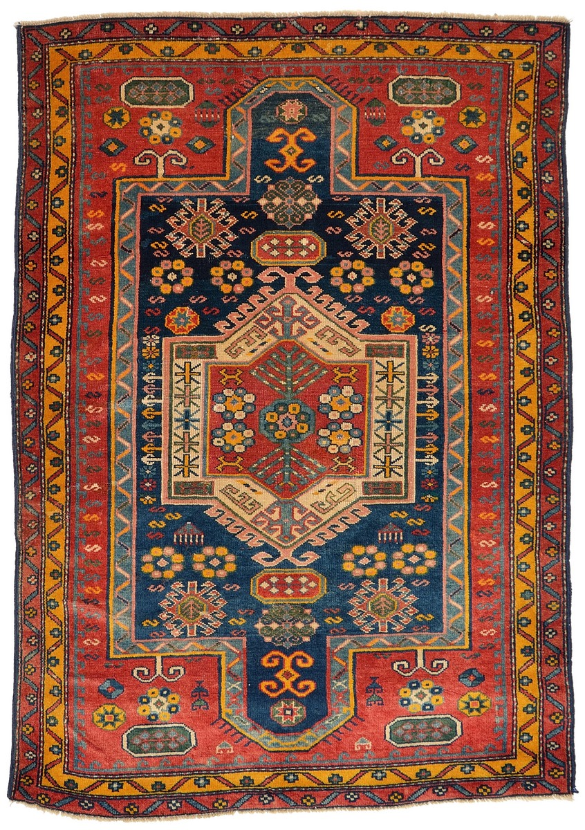 Tapete russo Azerbaidjan Velho 145x103 145x103, Tapete persa Atado à mão