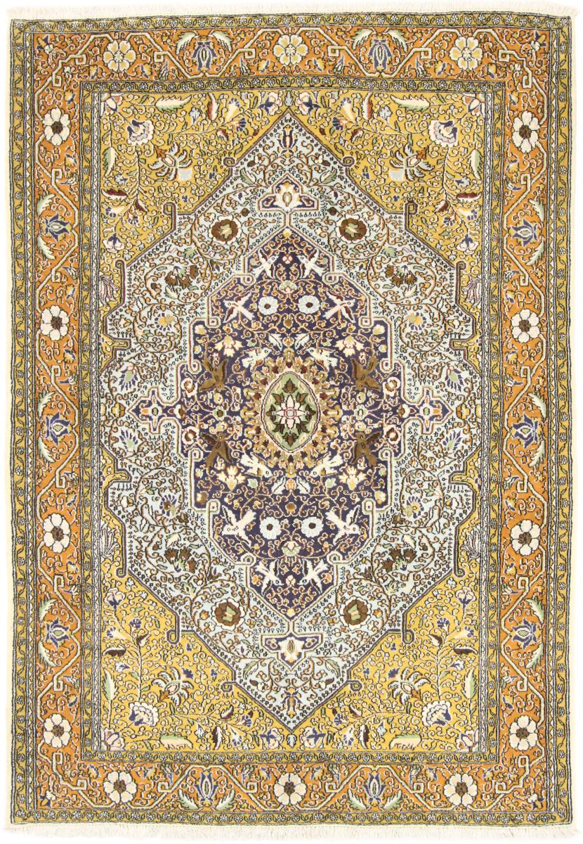 Tapete persa Ghom 213x144 213x144, Tapete persa Atado à mão