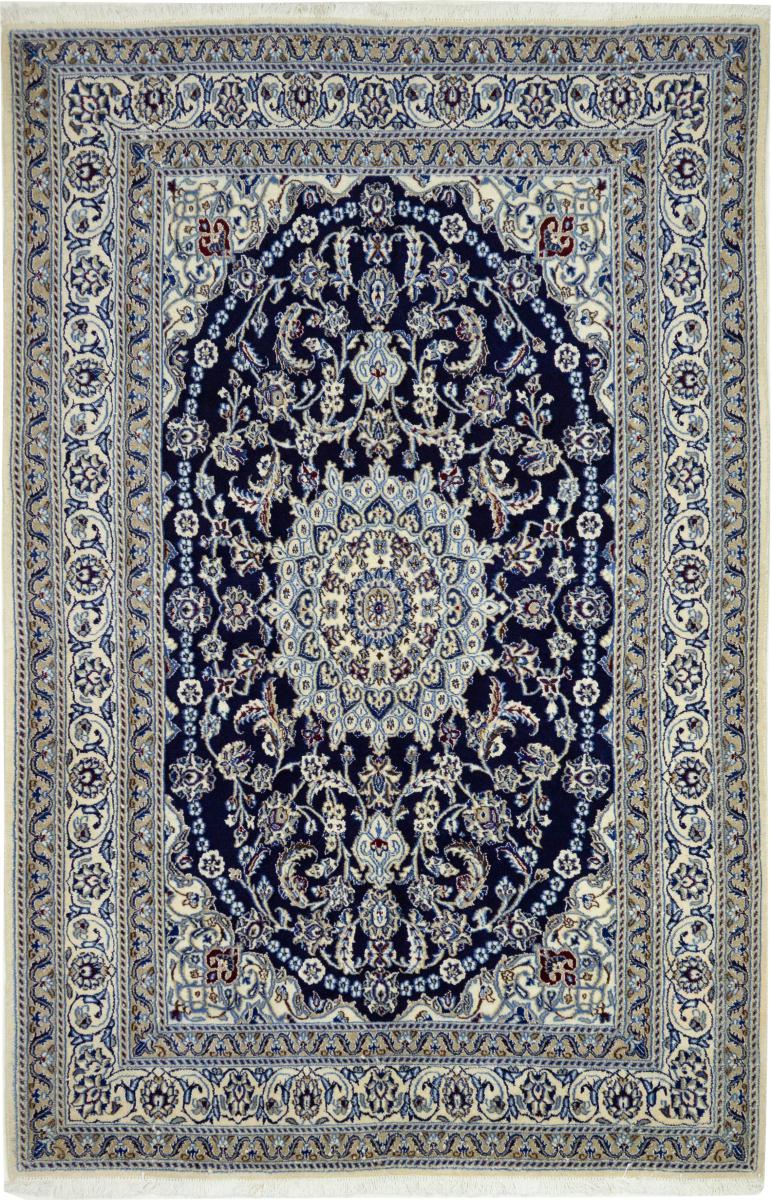 Persisk tæppe Nain 241x158 241x158, Persisk tæppe Knyttet i hånden