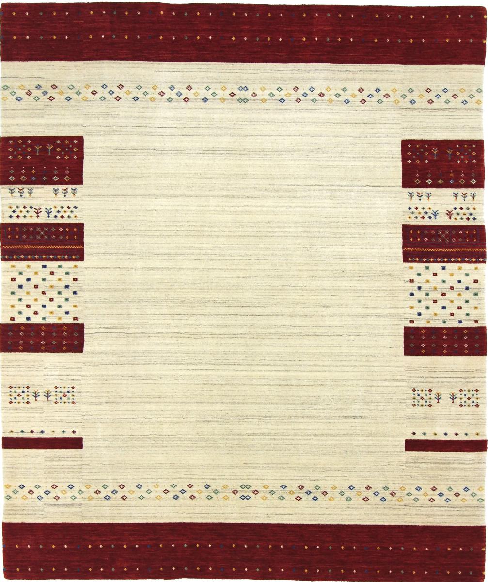 Indo rug Loom Gabbeh Lori 8'3"x8'2" 8'3"x8'2", Persian Rug Loom knotted