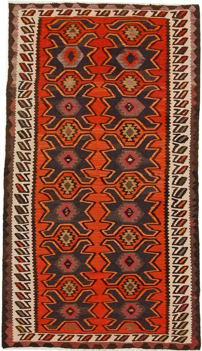 Tapete persa Kilim Fars Azerbaijan Antigo 262x152 262x152, Tapete persa Tecido à mão