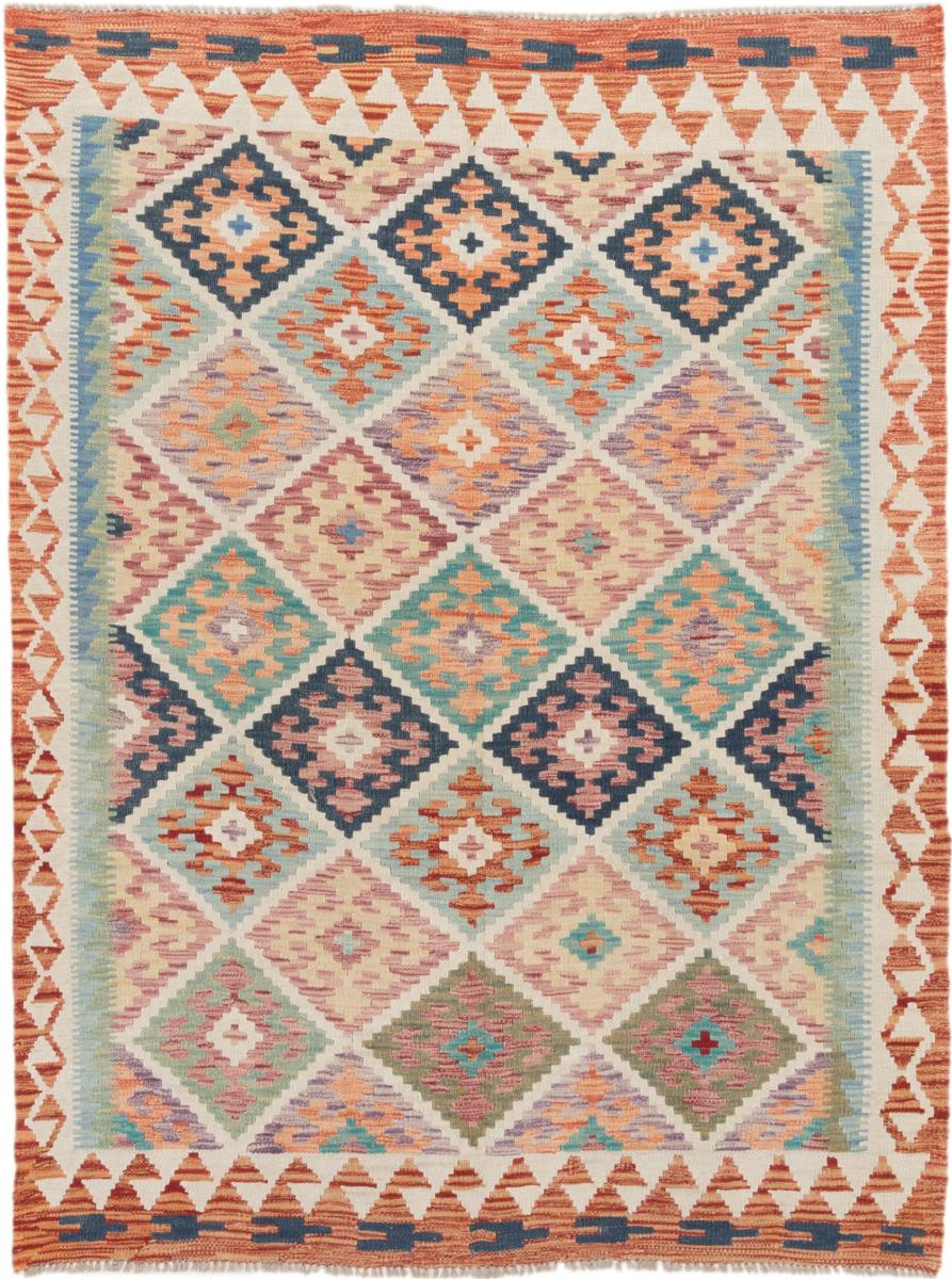 Tapete afegão Kilim Afegão 199x153 199x153, Tapete persa Tecido à mão