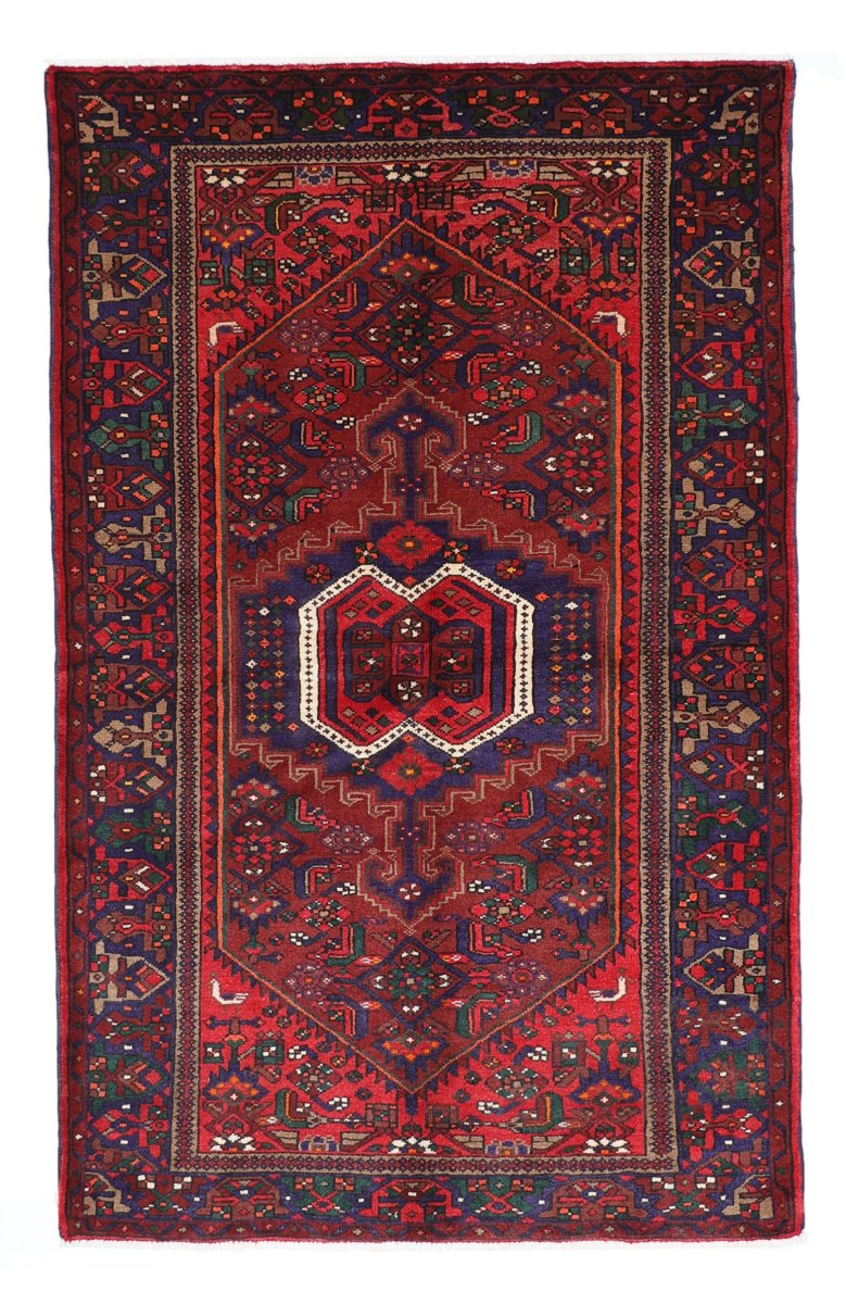 Covor persan Khamseh 219x139 219x139, Covor persan Înnodat manual