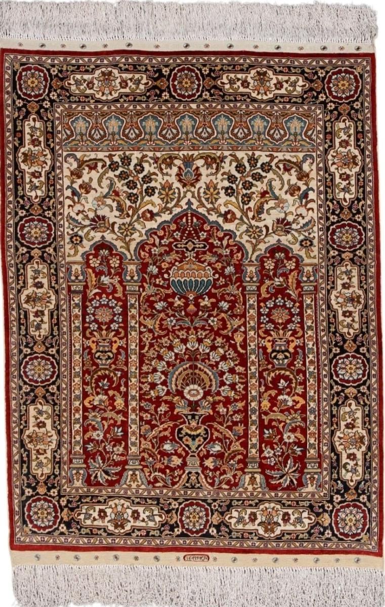  Hereke di Seta 107x79 107x79, Tappeto persiano Annodato a mano