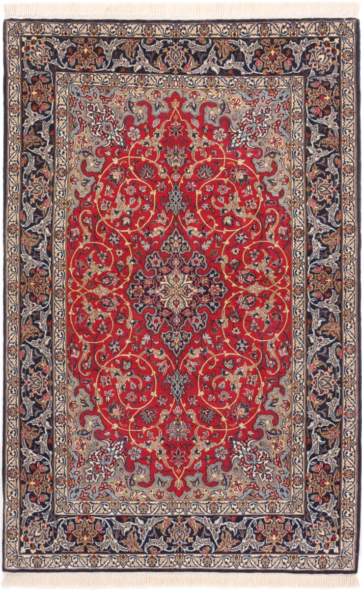 Tapete persa Isfahan Fio de Seda 171x106 171x106, Tapete persa Atado à mão