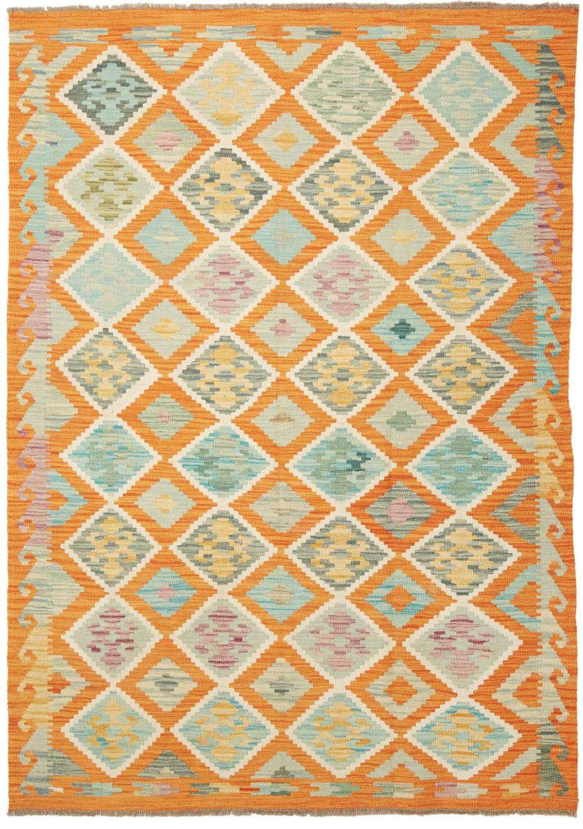 Afgán szőnyeg Kilim Afgán 206x146 206x146, Perzsa szőnyeg szőttesek