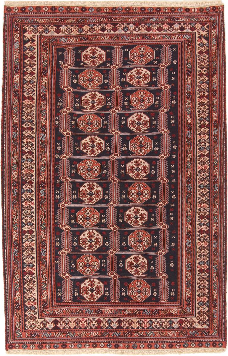 Tapete persa Kilim Soozani 196x126 196x126, Tapete persa Tecido à mão