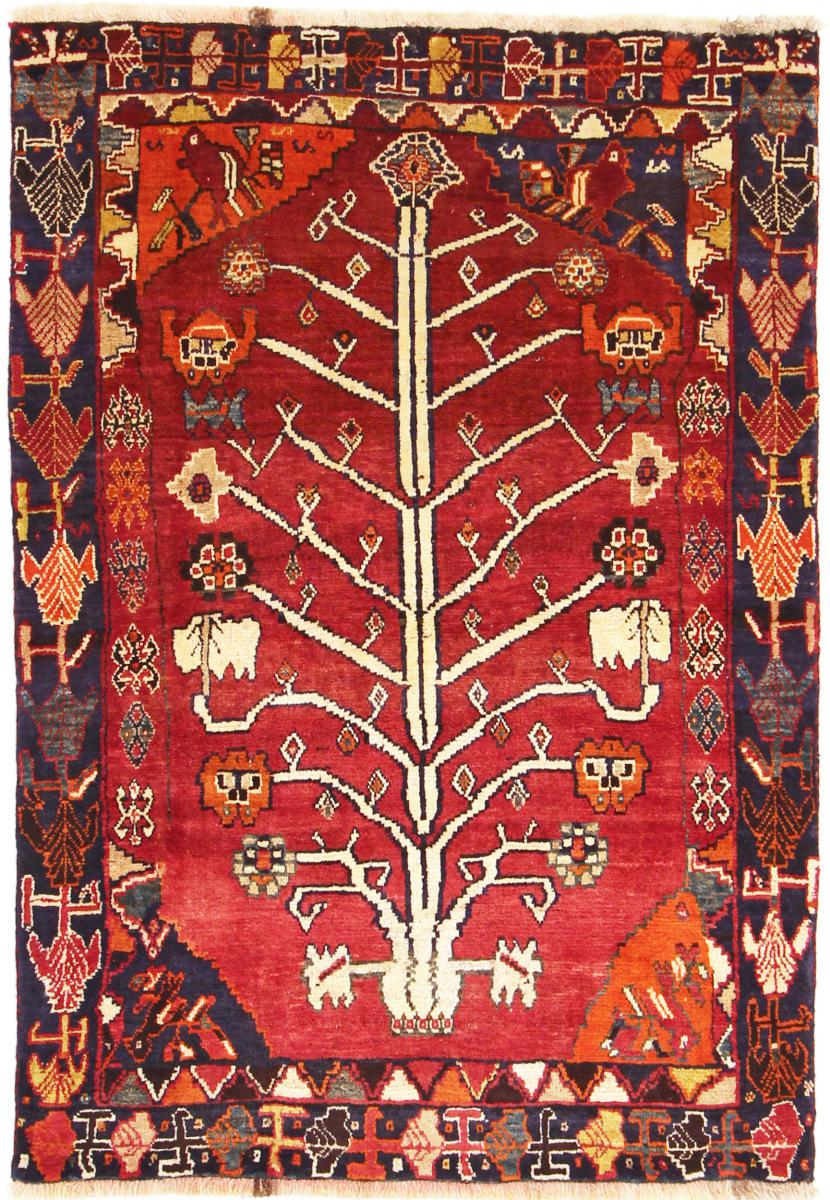 Tapete persa Ghashghai 154x104 154x104, Tapete persa Atado à mão