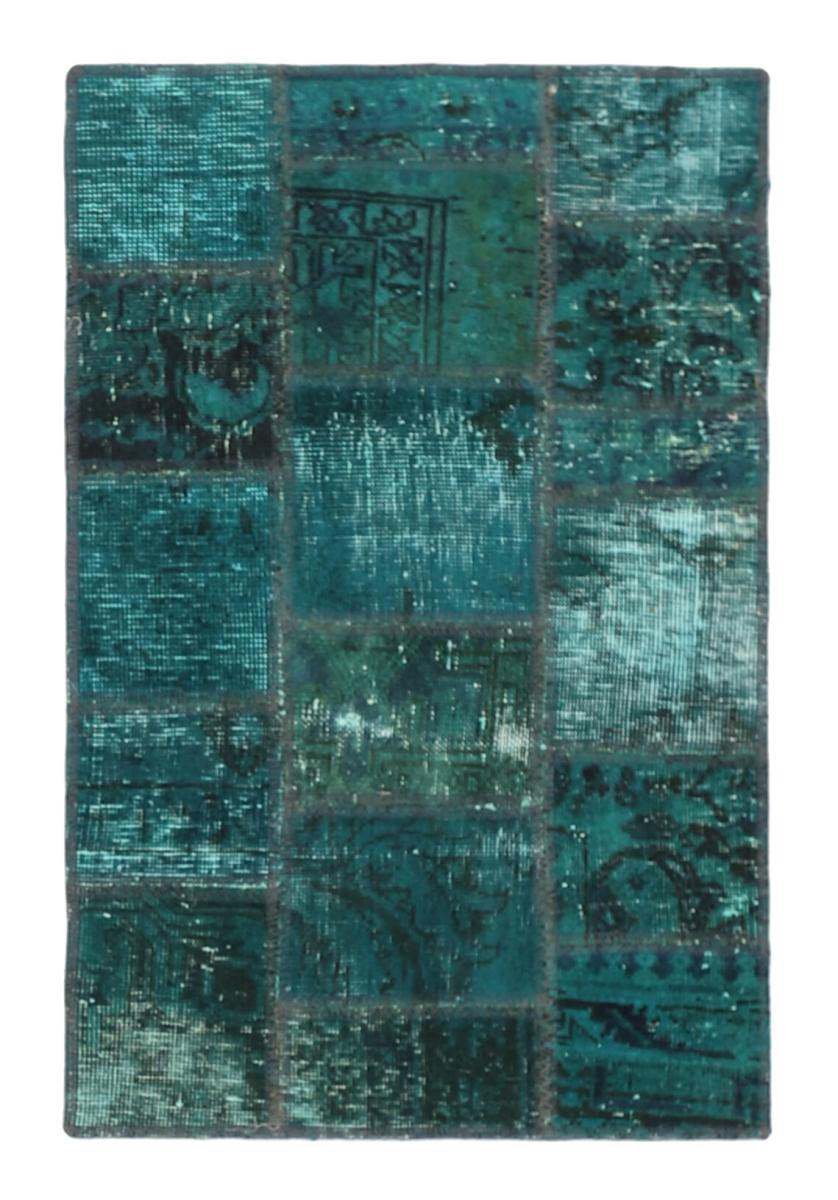 Perzisch tapijt Patchwork 91x61 91x61, Perzisch tapijt Handgeknoopte