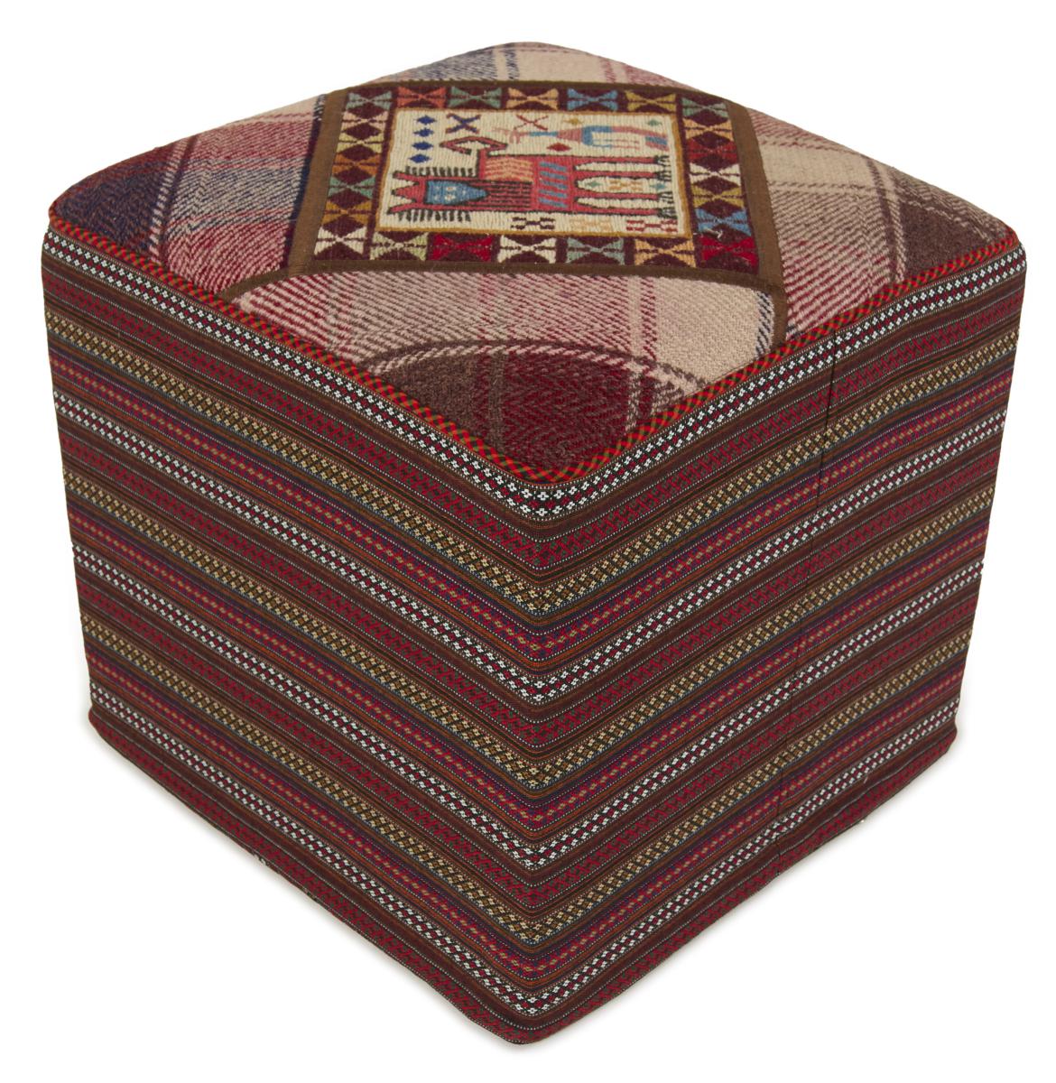 Persisk matta Pouf 46x44 46x44, Persisk matta Handvävd