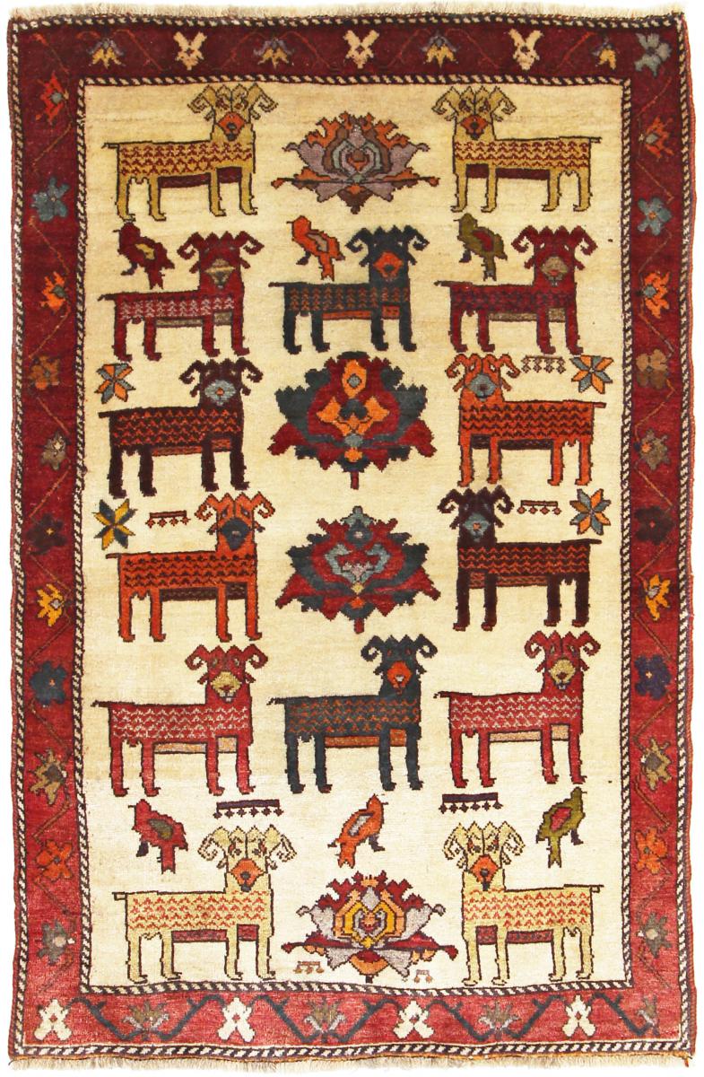 Tapete persa Ghashghai 166x104 166x104, Tapete persa Atado à mão