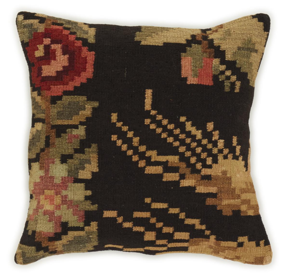 インドのカーペット キリム Rosen Kissen 49x49 49x49,  ペルシャ絨毯 手織り