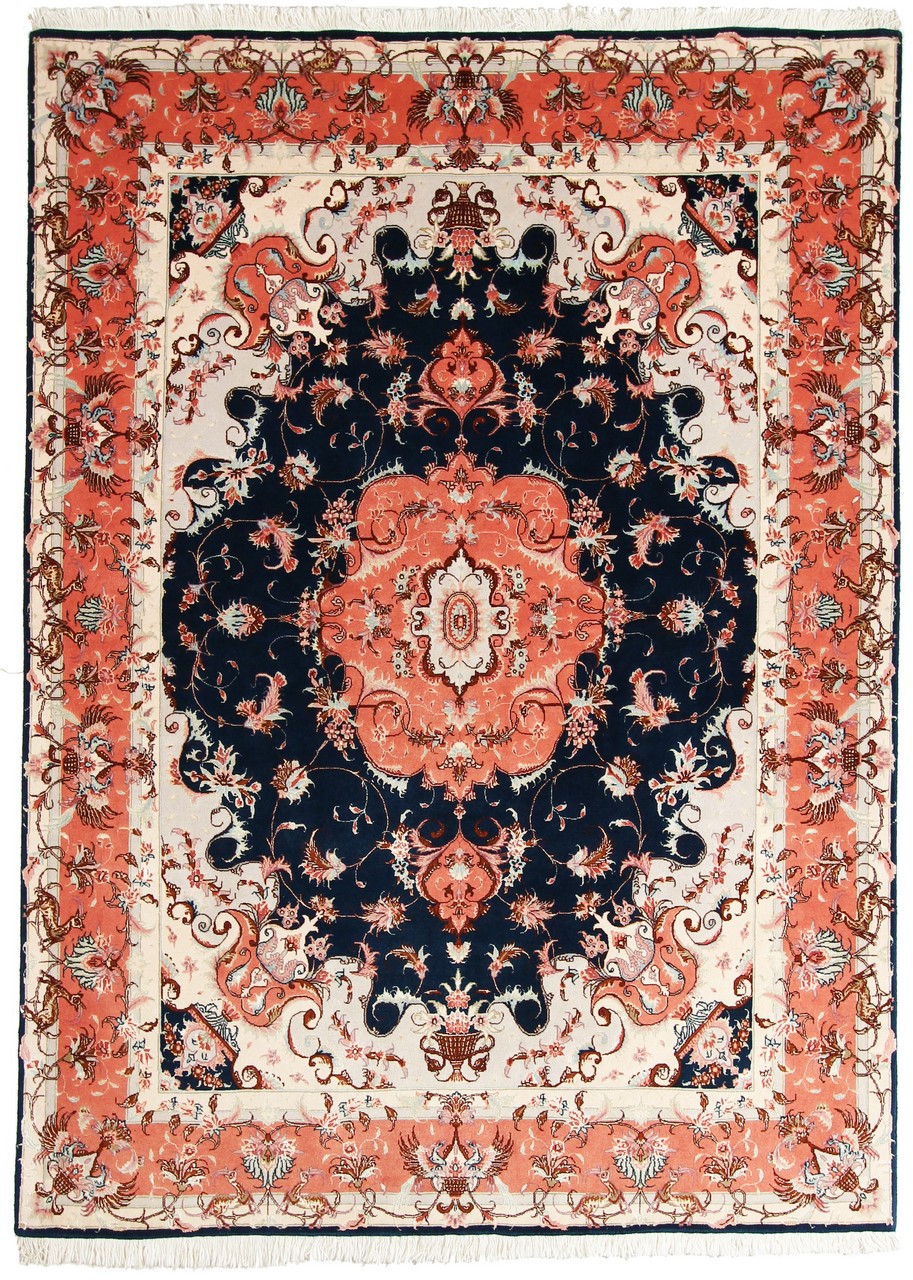 Περσικό χαλί Tabriz 50Raj 206x150 206x150, Περσικό χαλί Οι κόμποι έγιναν με το χέρι