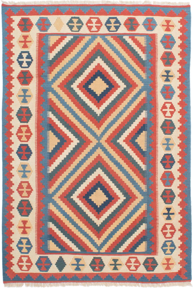 Tapete persa Kilim Fars 6'0"x4'0" 6'0"x4'0", Tapete persa Tecido à mão