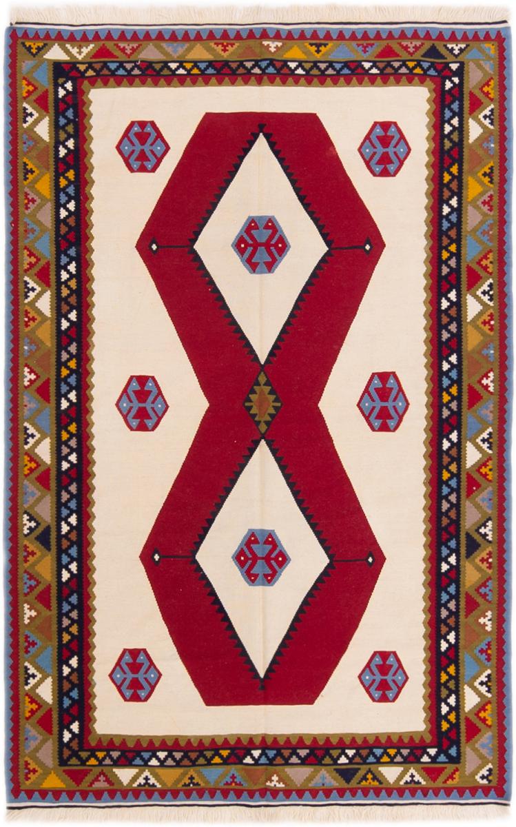 Tapis persan Kilim Fars 249x160 249x160, Tapis persan Tissé à la main