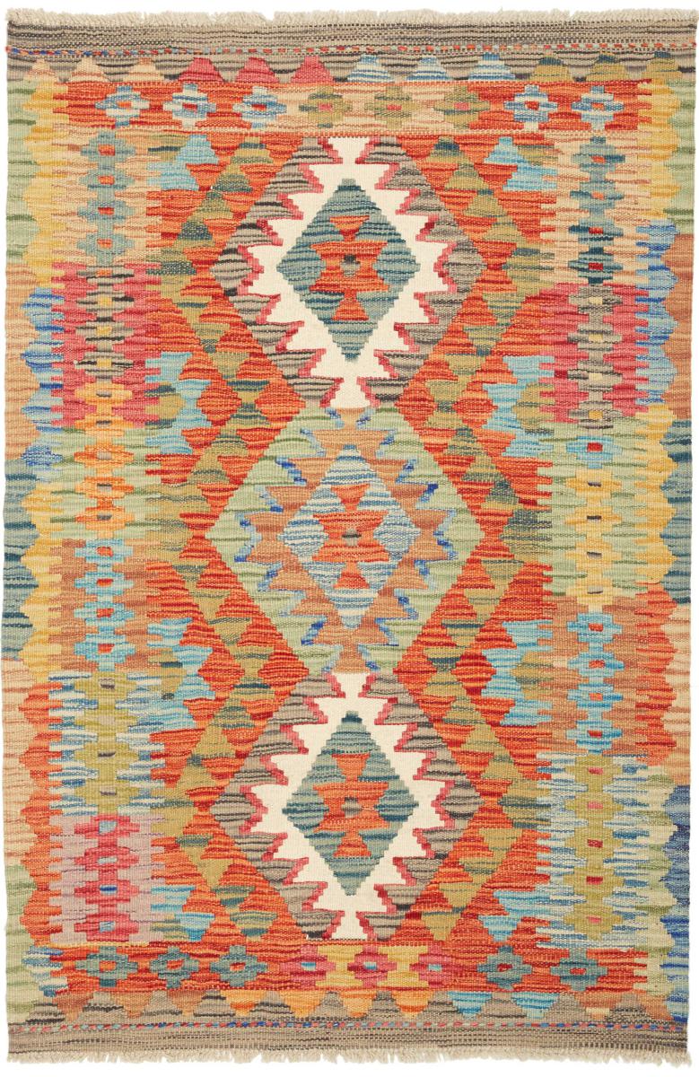 Alfombra afgana Kilim Afghan 126x83 126x83, Alfombra persa Tejido a mano