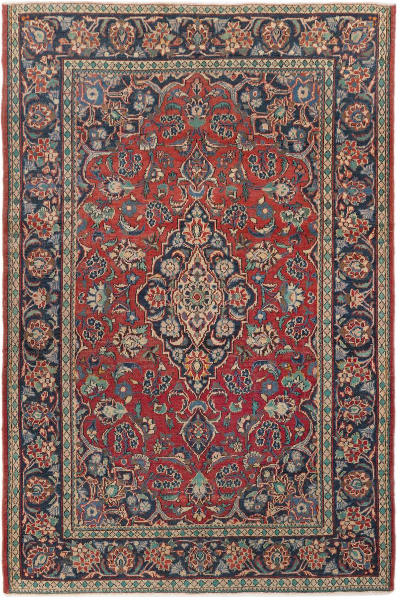 Persian Rug Keshan Old 195x130 195x130, Persian Rug Knotted by hand
