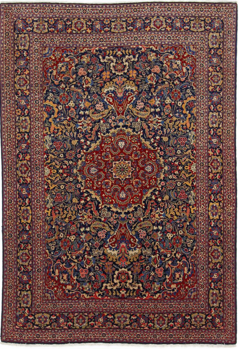 Tapete persa Tabriz Heydarzadeh Antigo 197x140 197x140, Tapete persa Atado à mão