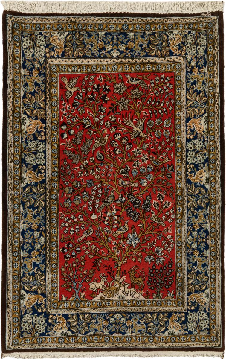 Tapis persan Ghom 157x103 157x103, Tapis persan Noué à la main