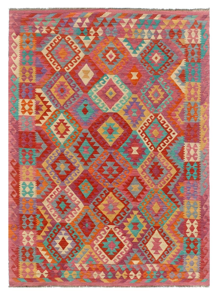 Afghan rug Kilim Afghan 9'7"x6'8" 9'7"x6'8", Persian Rug Woven by hand