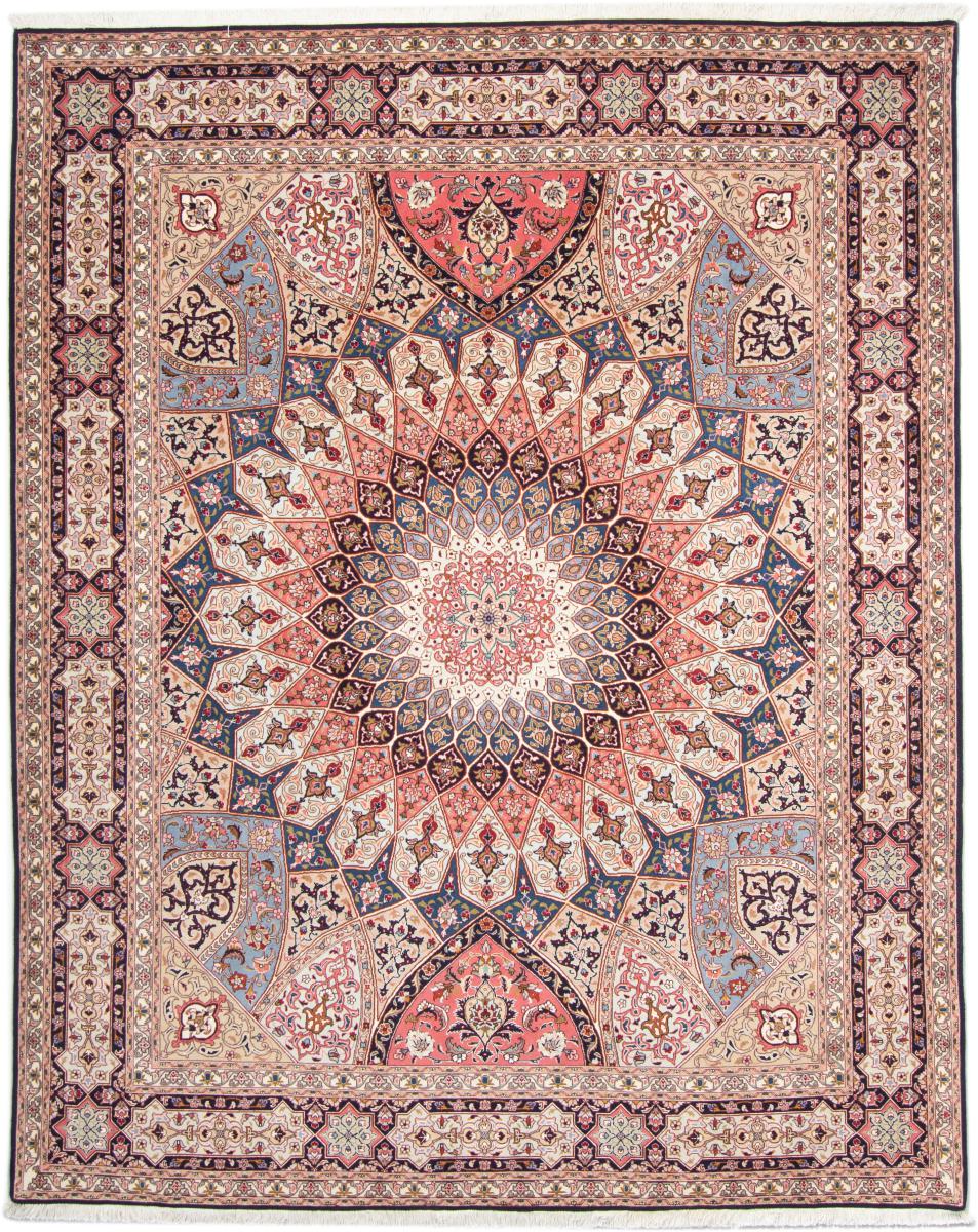 Tapete persa Tabriz 50Raj 257x206 257x206, Tapete persa Atado à mão