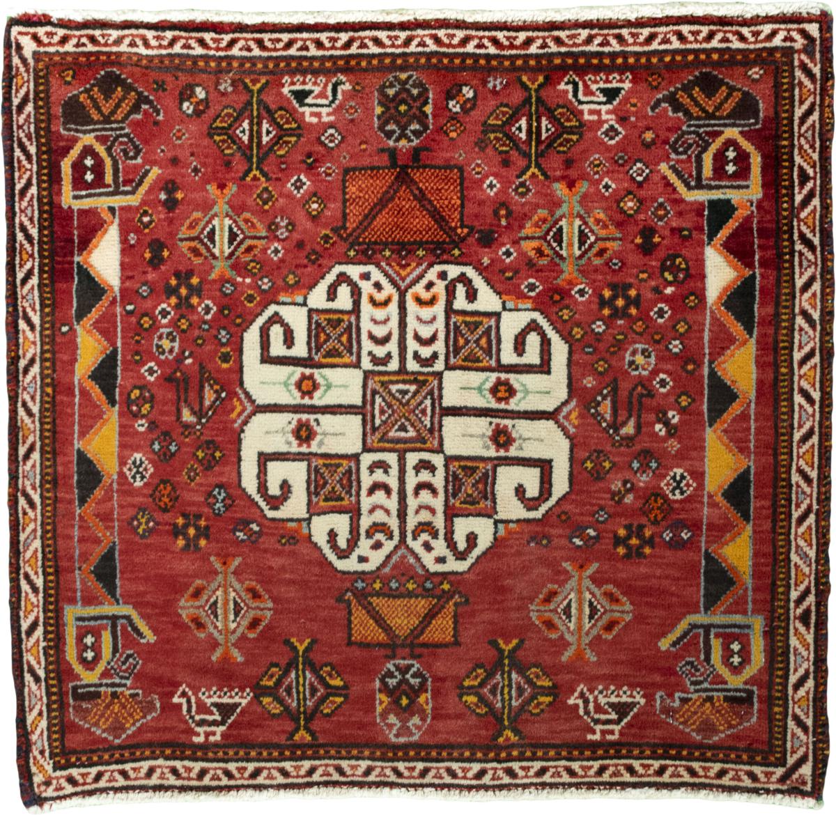 Alfombra persa Shiraz 62x66 62x66, Alfombra persa Anudado a mano