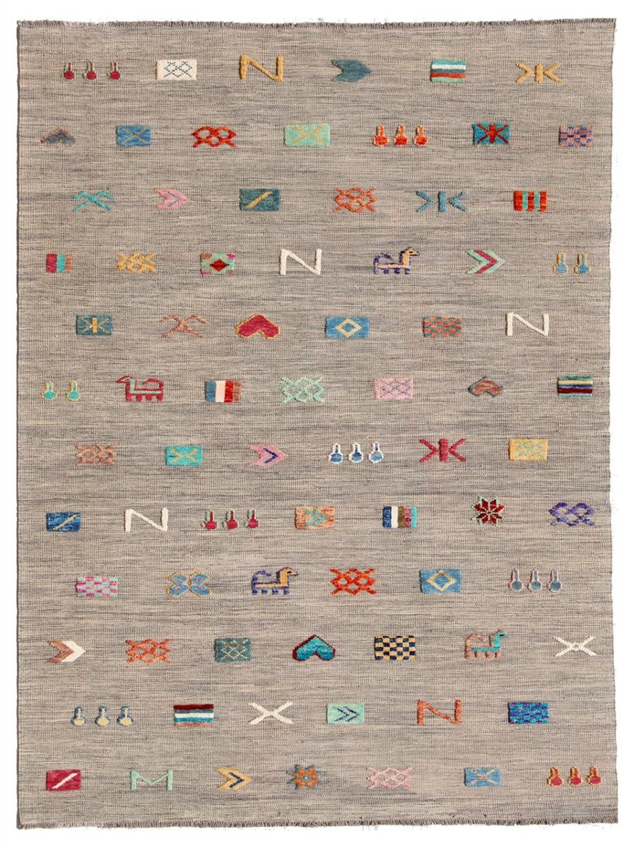 Alfombra afgana Kilim Afghan Nimbaft Edition 234x178 234x178, Alfombra persa Tejido a mano