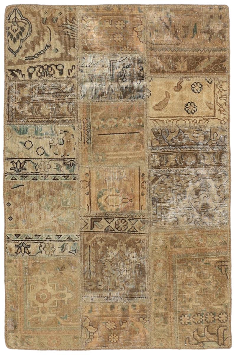 Alfombra persa Patchwork 127x79 127x79, Alfombra persa Anudado a mano