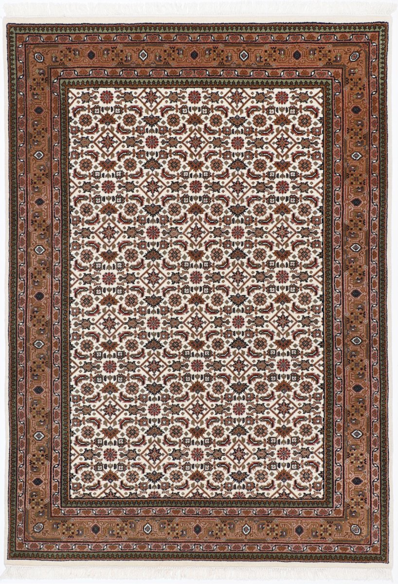 Indisk tæppe Indo Bidjar 203x142 203x142, Persisk tæppe Håndknyttet