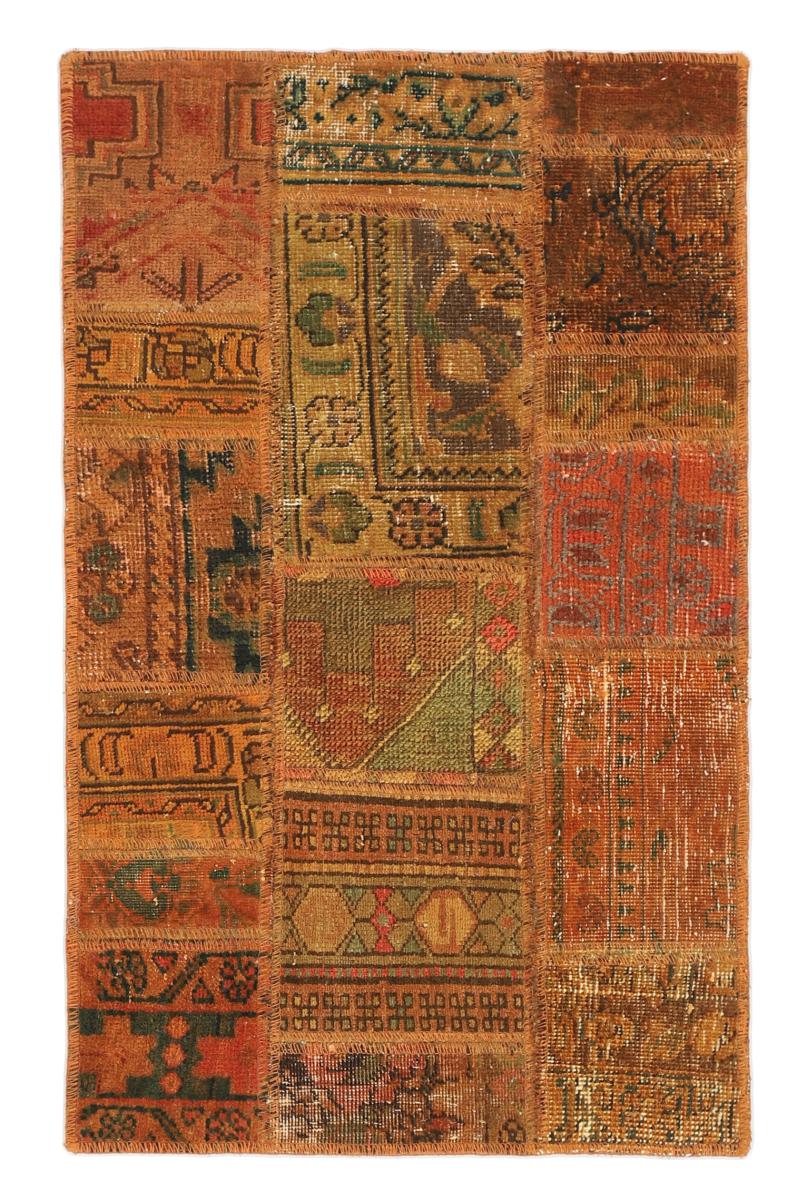 Tapete persa Patchwork 91x59 91x59, Tapete persa Atado à mão