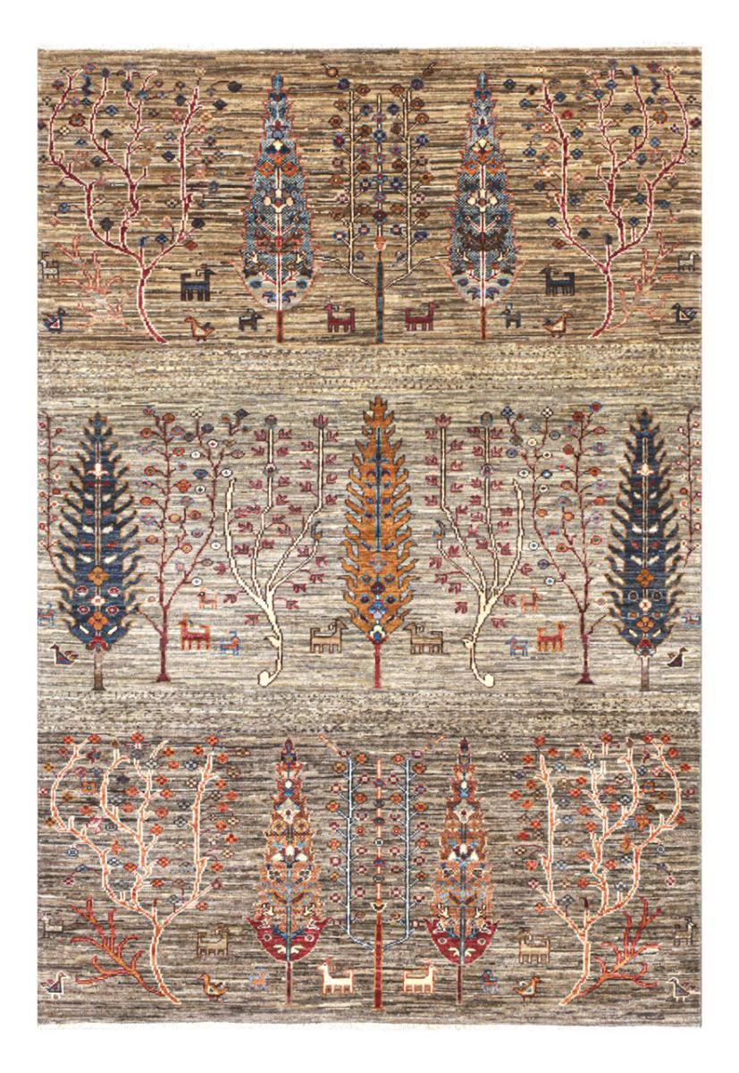 Afganistan-matto Arijana Klassik 186x125 186x125, Persialainen matto Solmittu käsin