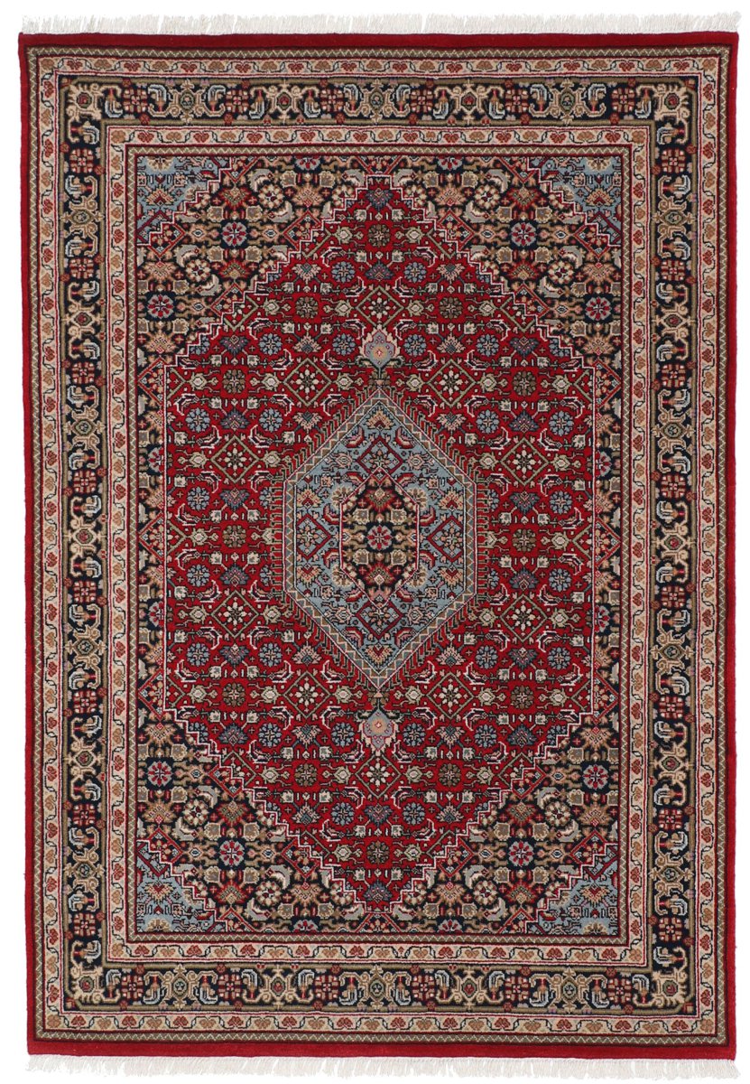 Tapis indien Indo Bidjar 203x141 203x141, Tapis persan Noué à la main