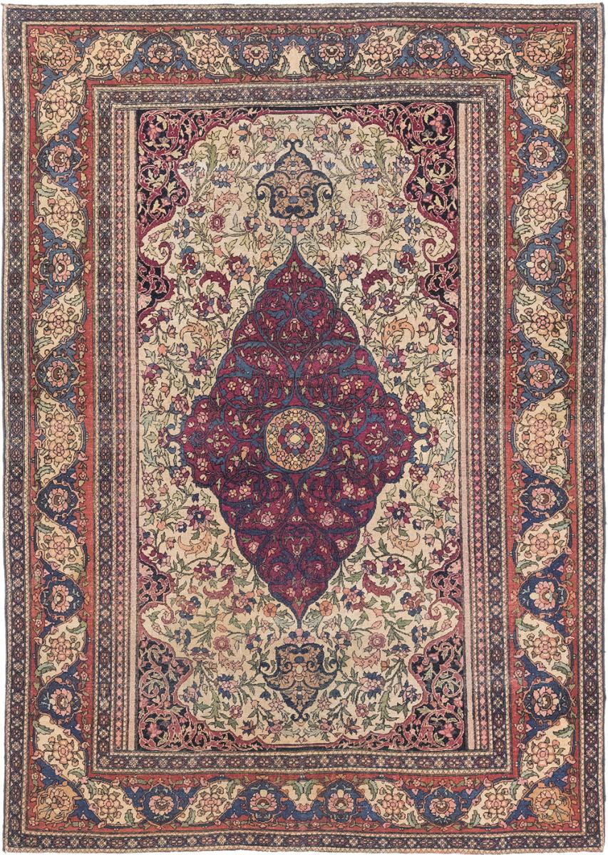 Persian Rug Isfahan Antique 199x139 199x139, Persian Rug Knotted by hand