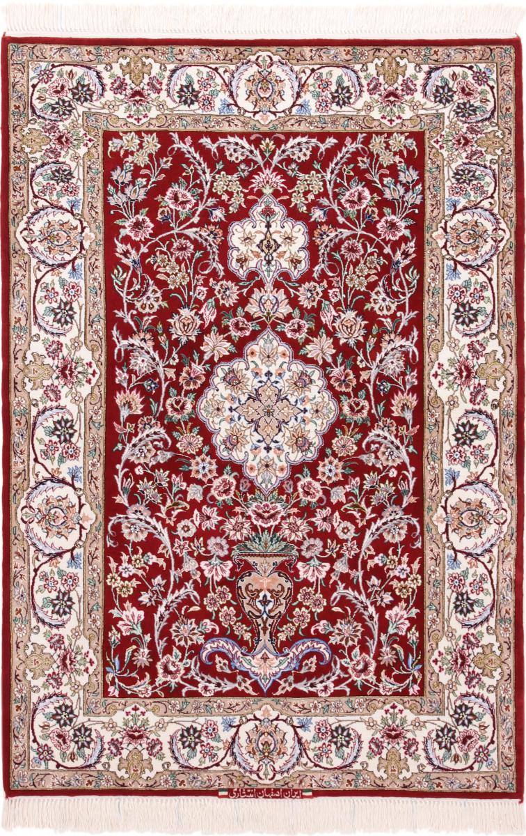 Covor persan Isfahan Urzeală de Mătase 161x109 161x109, Covor persan Lucrate de mână
