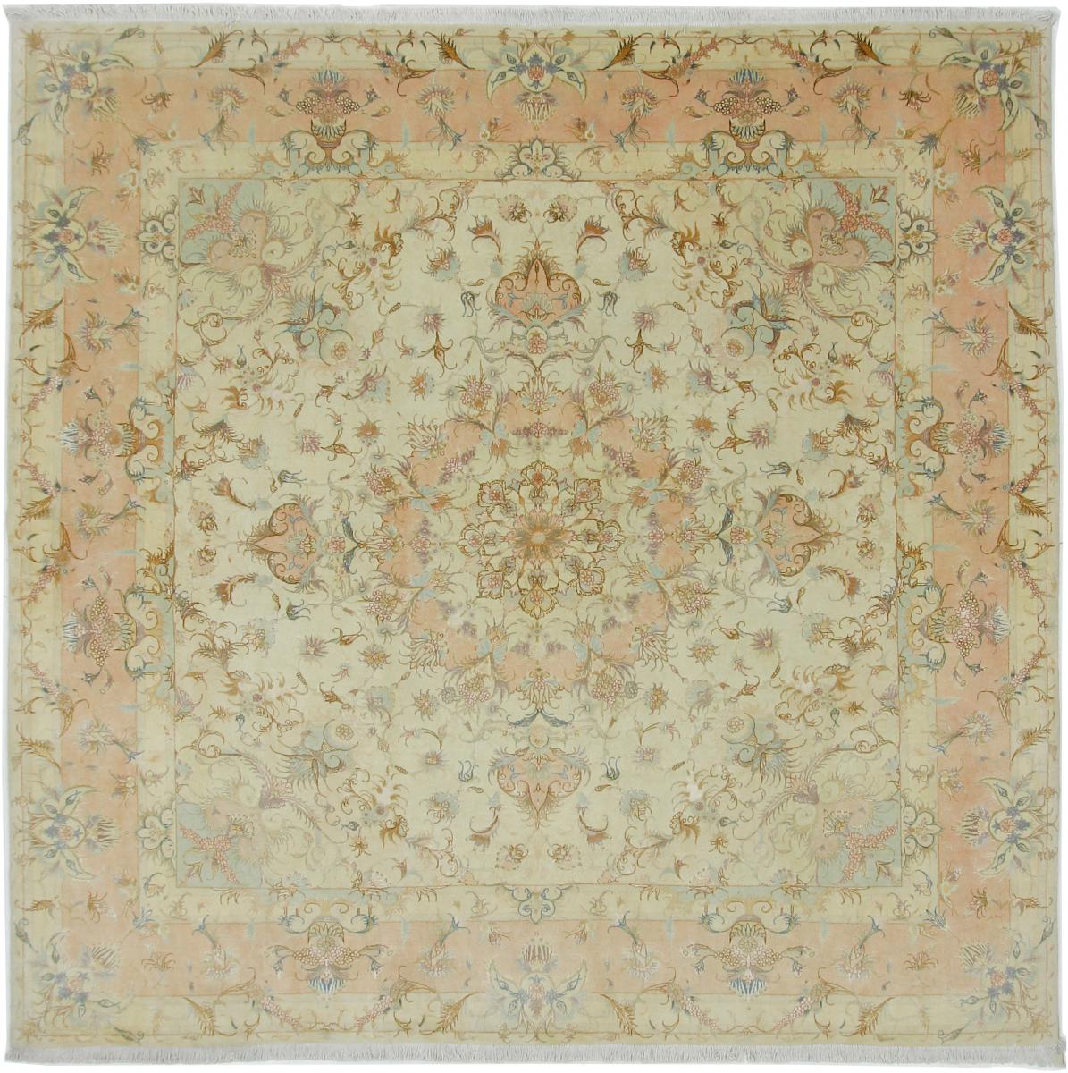 Tapete persa Tabriz 50Raj 285x241 285x241, Tapete persa Atado à mão