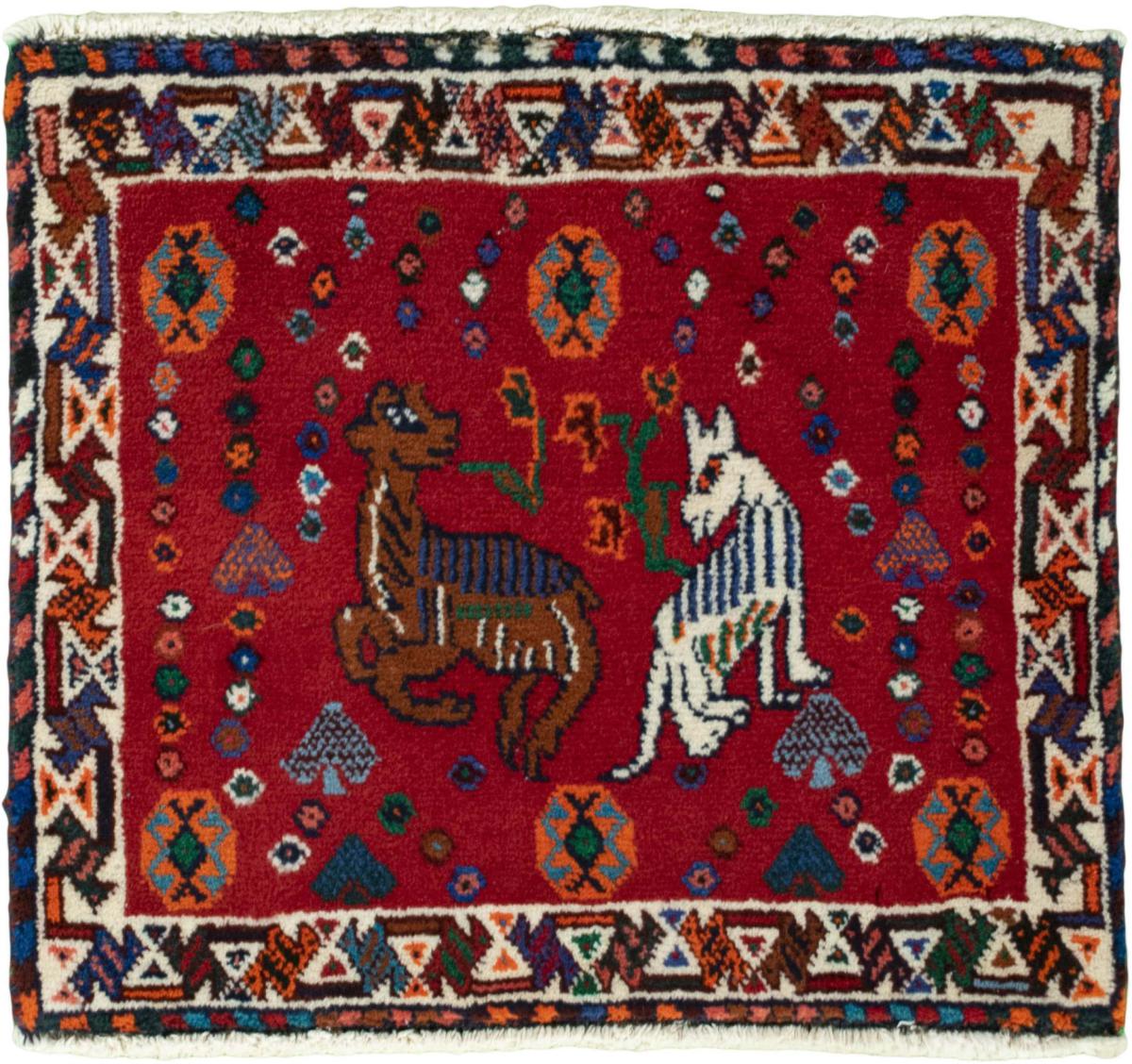 Perserteppich Shiraz 52x57 52x57, Perserteppich Handgeknüpft