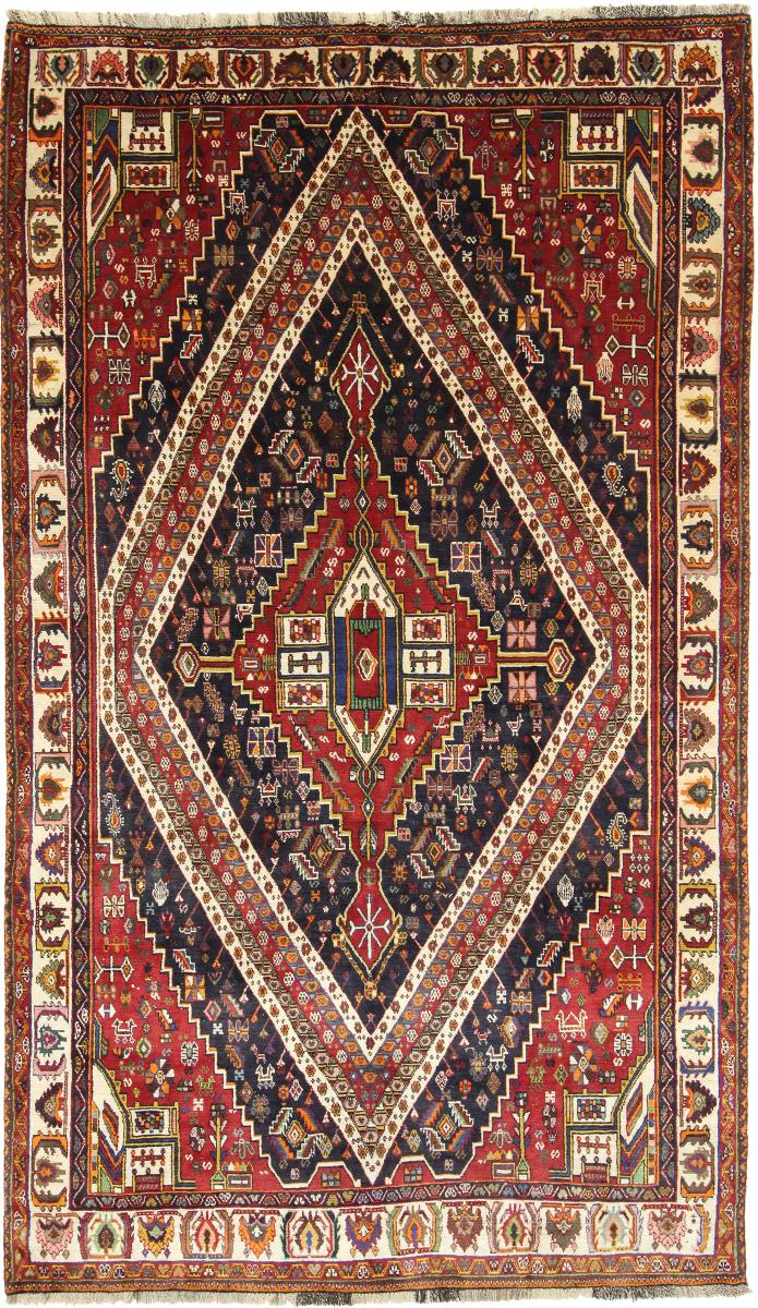 Persisk tæppe Ghashghai 281x166 281x166, Persisk tæppe Knyttet i hånden