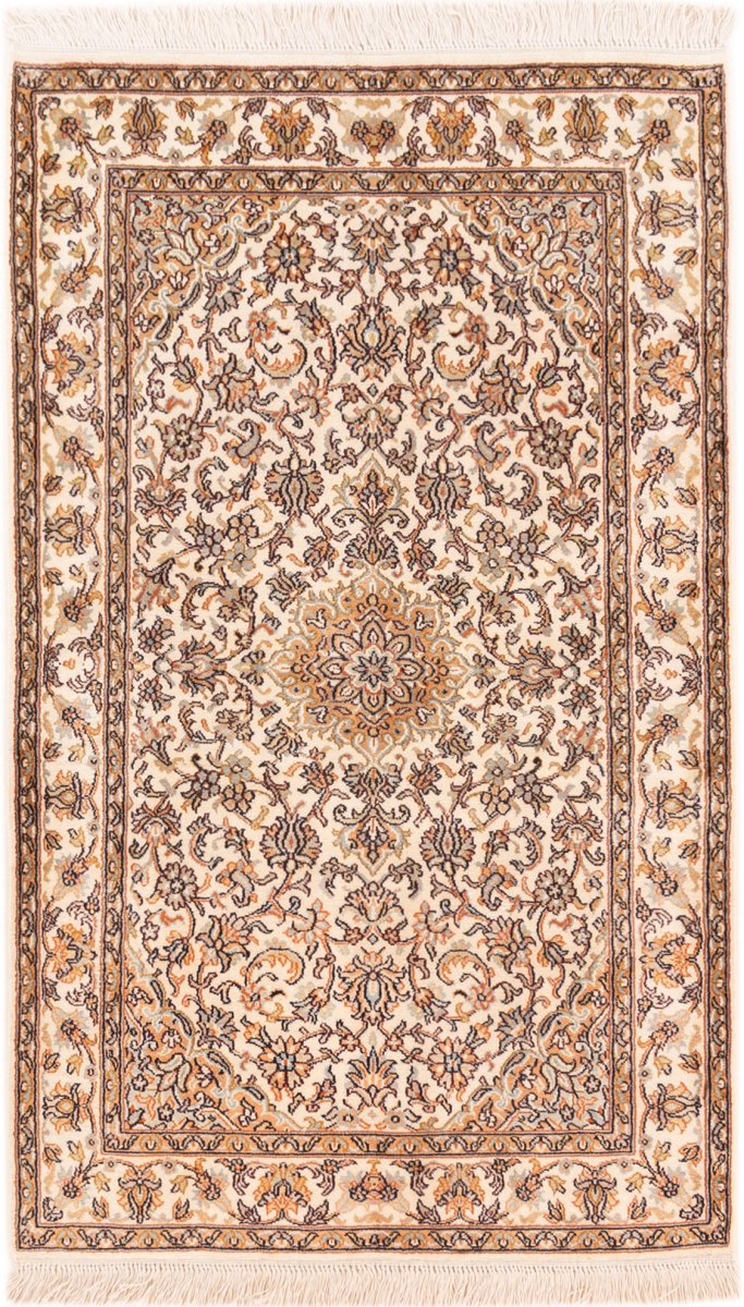 Indiaas tapijt Kasjmier Zijde 125x78 125x78, Perzisch tapijt Handgeknoopt