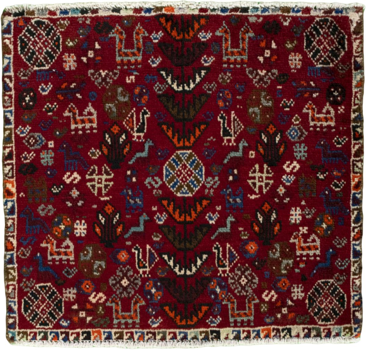 Tappeto persiano Shiraz 54x59 54x59, Tappeto persiano Annodato a mano
