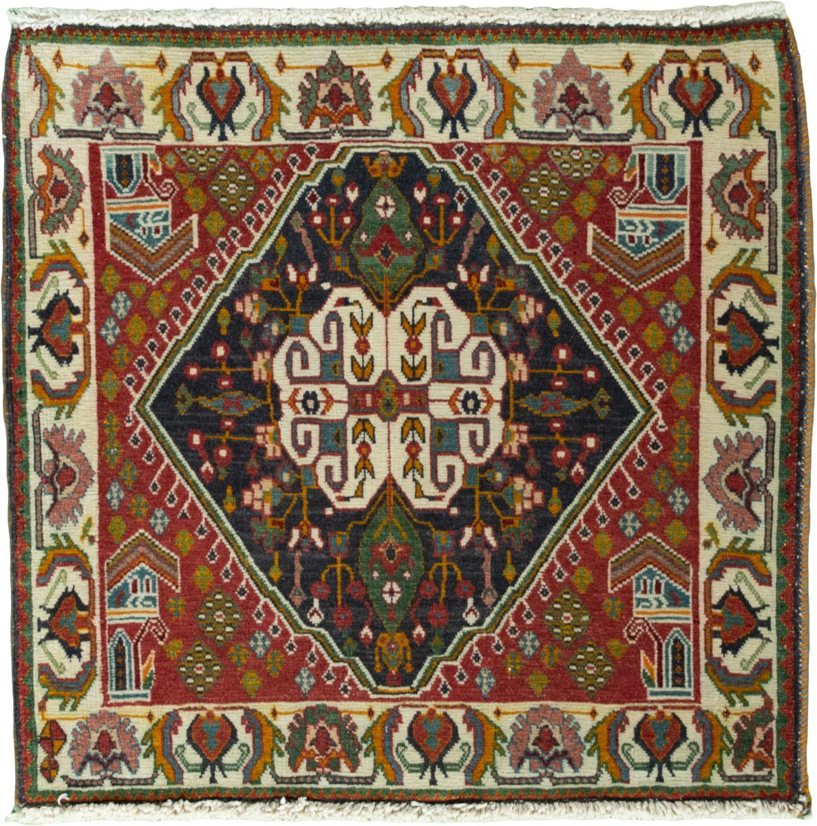 Persialainen matto Shiraz 64x66 64x66, Persialainen matto Solmittu käsin