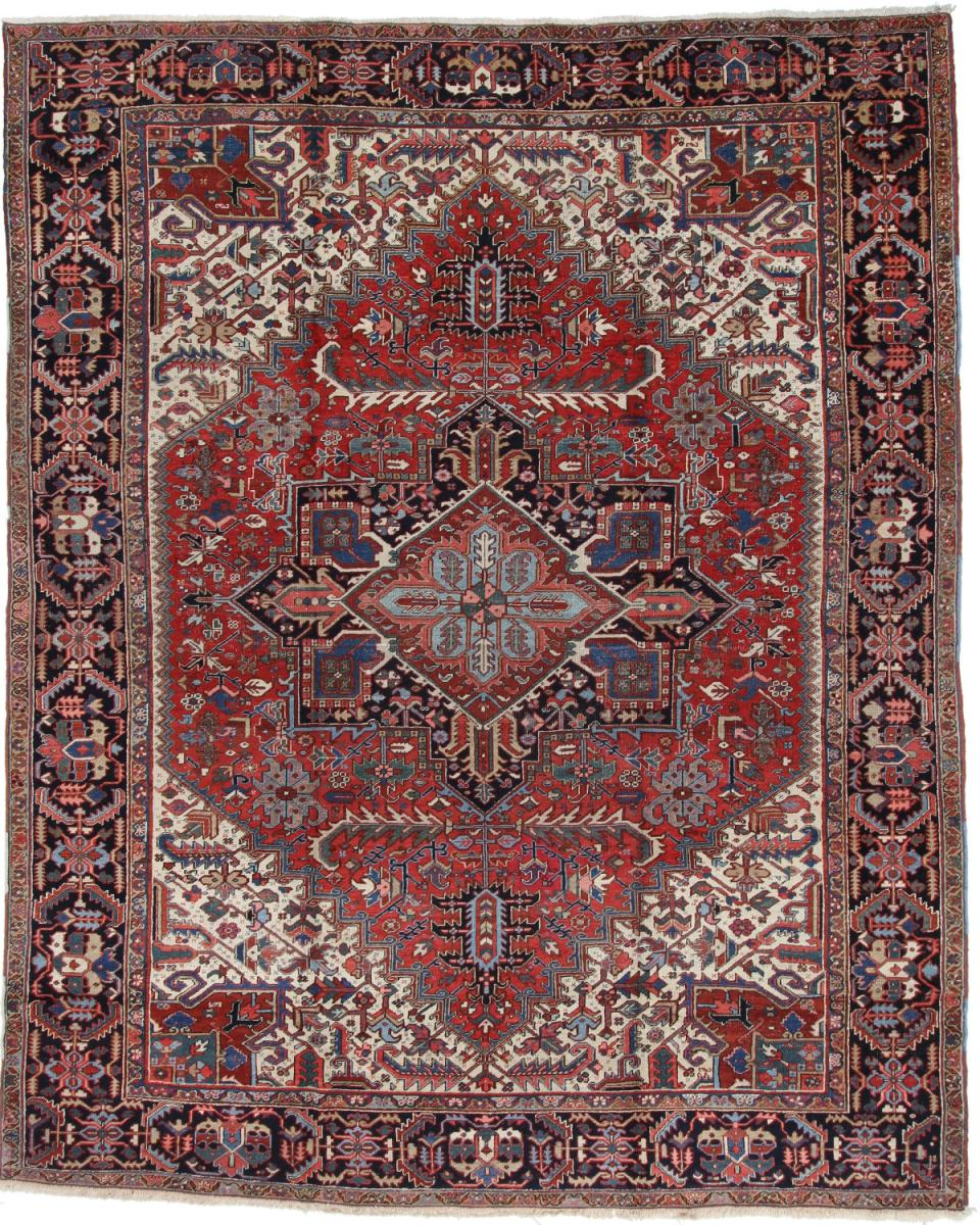 Perzisch tapijt Heriz 374x301 374x301, Perzisch tapijt Handgeknoopte