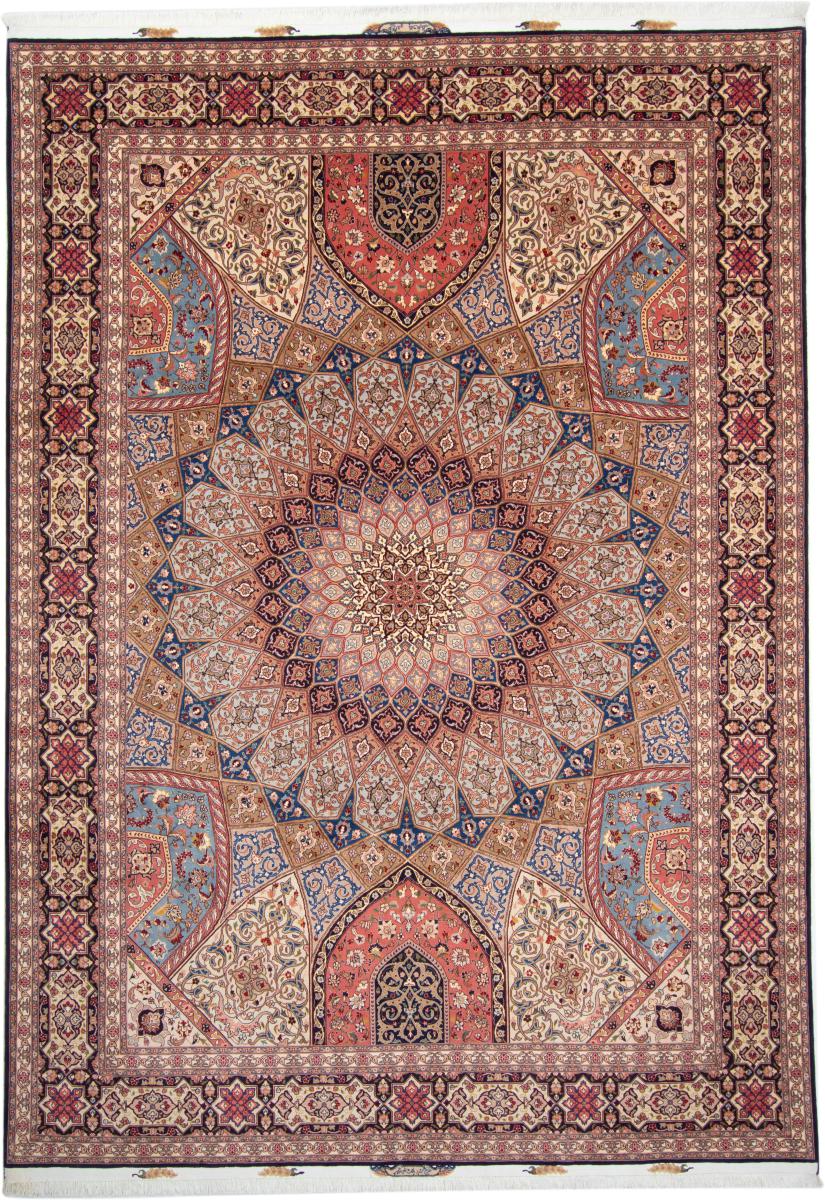 Tapete persa Tabriz 50Raj 353x251 353x251, Tapete persa Atado à mão